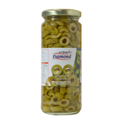 Diamond Sliced Green Olive 170g