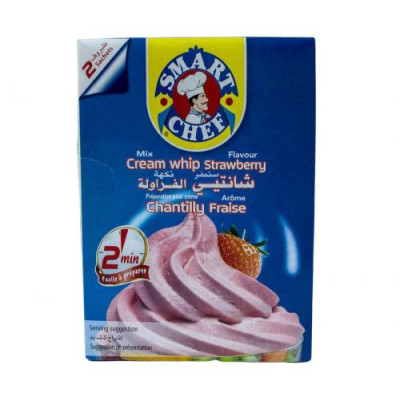 Smart Chef Strawberry Cream Whip Mix 72g