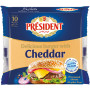 President 10 Slices Cheddar Cheese 200Gms