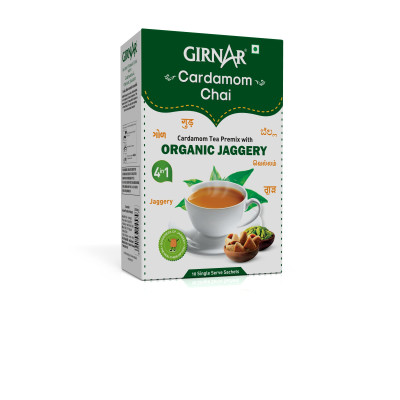 Girnar Cardamom Tea Premix With Organic Jaggery 10Pc