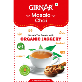 Girnar Masala Tea Premix with Organic Jaggery (10 Packets)