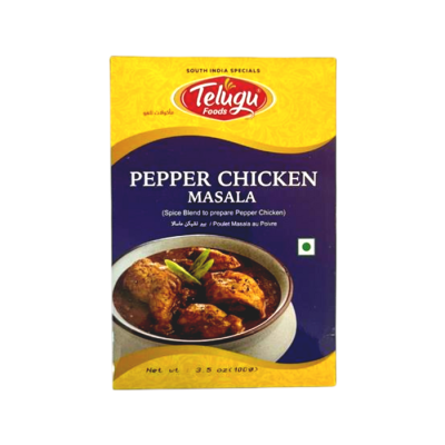 Telugu Foods Pepper Chicken Masala 100Gms