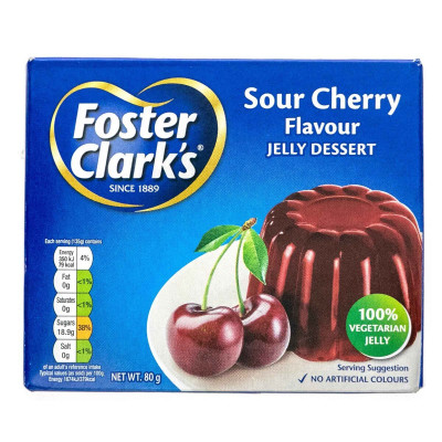 Foster Clark Sour Cherry Jelly Powder 80Gm