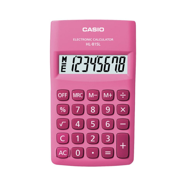 Casio HL-815L-PK Calculator, 1 pc