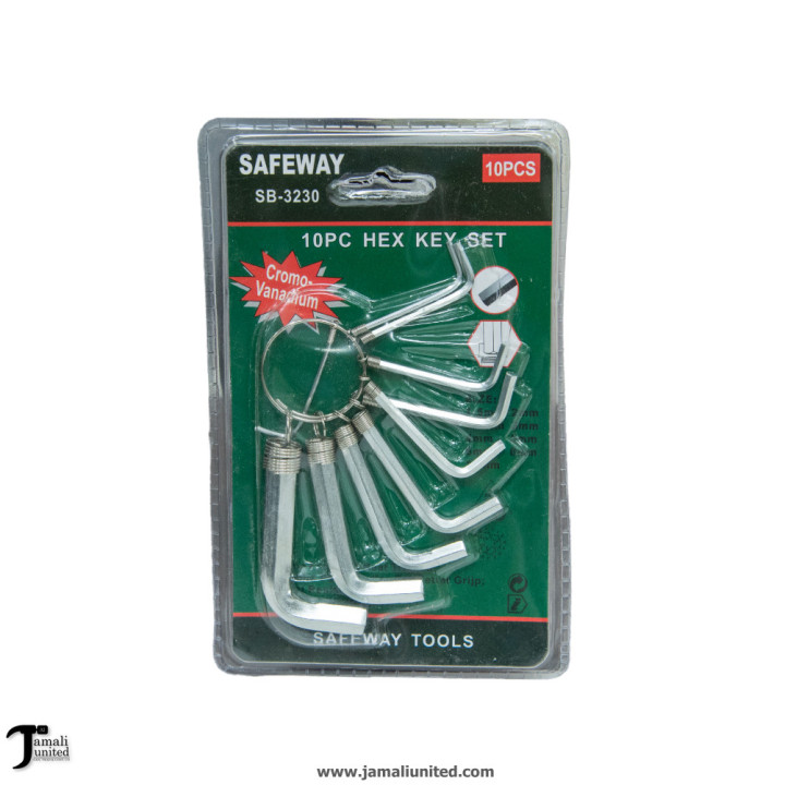 Soma Fix Allen Key Set No. SB-5230, 10 pcs