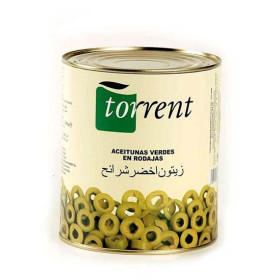 تورنت زيتون إسباني مقطع أخضر علبة 1.56 كغ