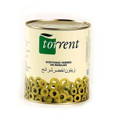 Torrent Spanish Slice Green Olives Tin 1560G