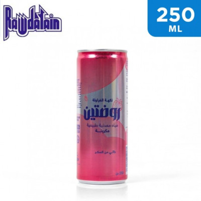 Rawdatain Strawberry Carbonated Natural Flav Water Can 250Ml