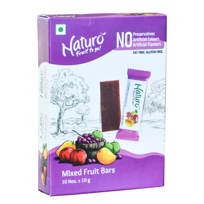 Naturo Mixed Berry Fruit Bar Jar 10G