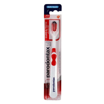 فرشاة أسنان ناعمة بارودنتكس للثة والأسنان 1 قطعة