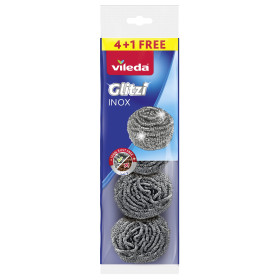 Vileda Inox Standard 4+1 Metal Sponge Set