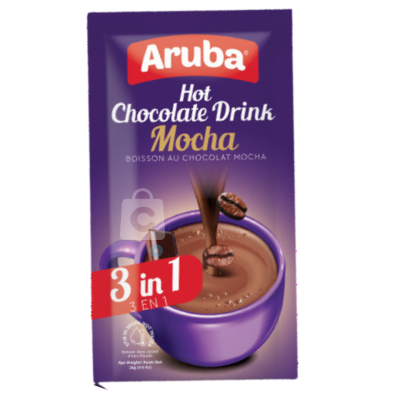 Aruba 3 In 1 Sachet Hot Chocolate Drink Mocha 26Gm