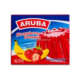 جيلي الفراولة والموز من أروبا بوزن 85 غرام