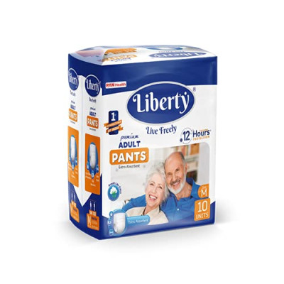 Liberty 10Pc Medium Adult Diaper Pants 1Pc