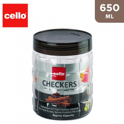 Cello No. 650Ml Checkers Jar 1Pc