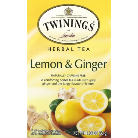 Twinings Lemon and Ginger Tea Bag 20B