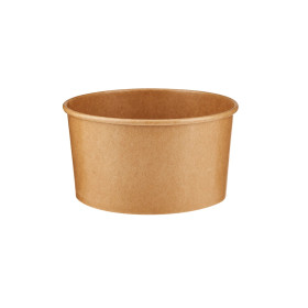 26 oz Heat Pack with Lid Kraft Paper Bowl - 5 Pack