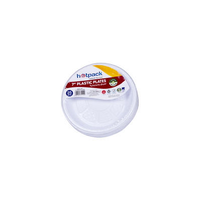 Hot Pack No. 7 In Plastic Round Plate 25Pc