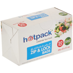 حقيبات سحّاب مع قفل هوت باك 10x19 سم – 50 قطعة