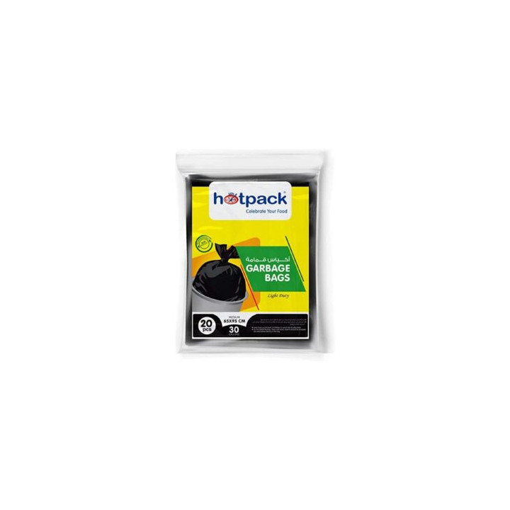 Hot Pack Garbage Bags, 65 × 95 cm, 20 pcs