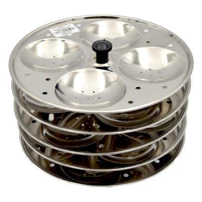 Burhan 5 Plates Ss Idli Stand 1Pcs
