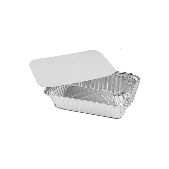 Vaz Aluminium Container with Lid No. 8389-12015, 12 pcs