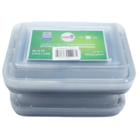 مجموعة حاويات فاز رِي 16 أونص 5 قطع