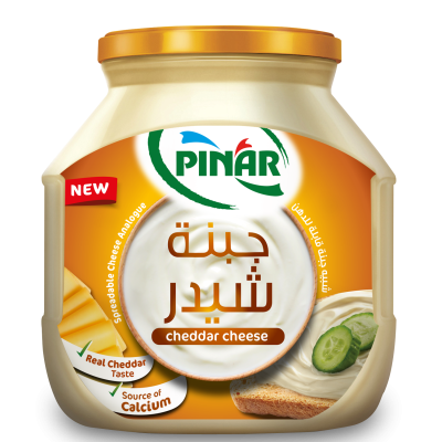 Pinar Cheddar Cream Cheese Gold Jar 500Gms