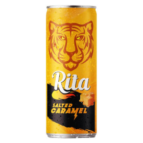ريتا مشروب فوار كراميل ملحي علبة رفيعة 240 مل