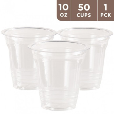 فودكس كوب حيوان شفاف 10 أوقية (50 قطعة)