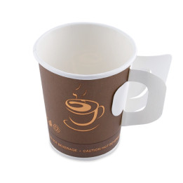 Medtra Paper Cups with Handle, 7 oz, 50 pcs