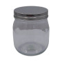 700ml Glass Canister with Metal Lid 1 Piece