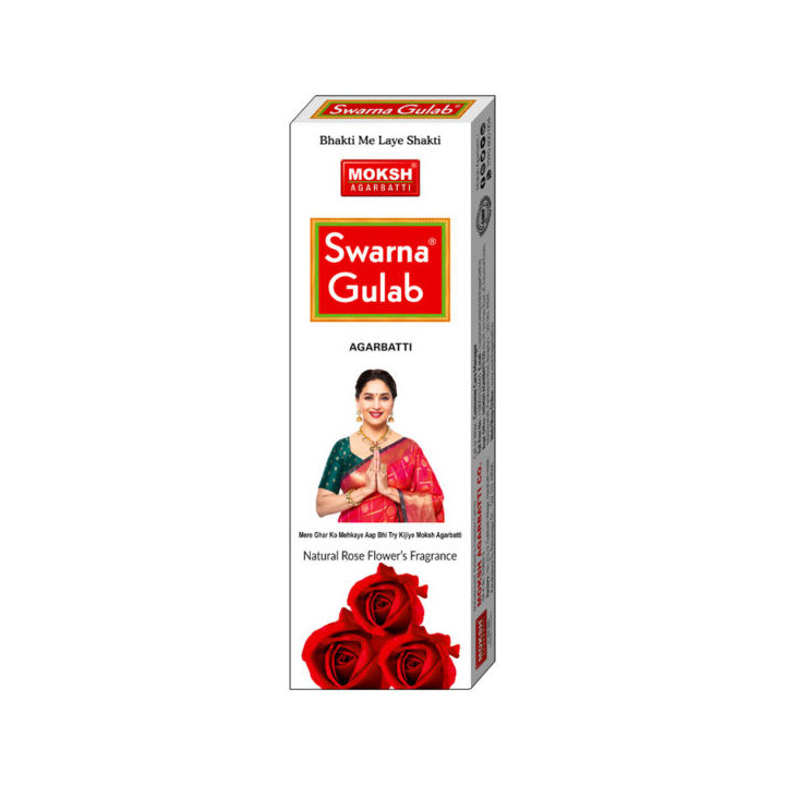 Moksh Swarna Gulab Jumbo Incense Sticks, 105 g