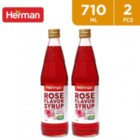 شراب الورد 1 مجموعة 2 قطعة بسعة 710 مل من Herman