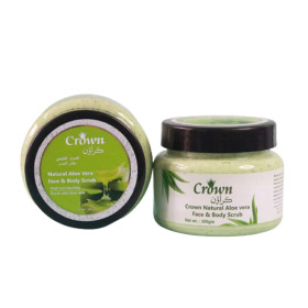 مقشر جسم كراون الطبيعي بالألوفيرا 300 جم