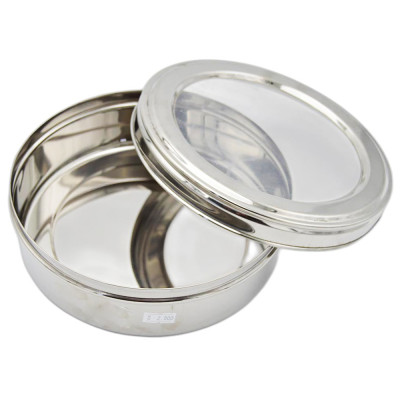 Burhan No. 7In Ss Puri Container-See Through 1Pcs