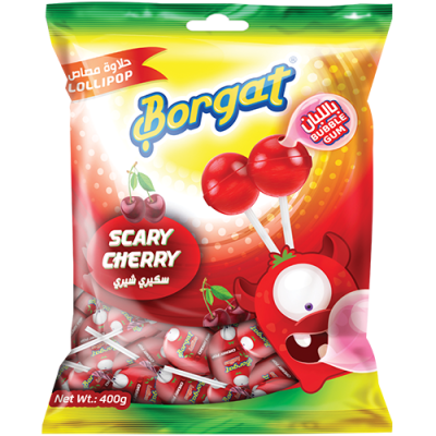 Borgat Squeary Cherry 40Pcs Lollipop 1Pkt