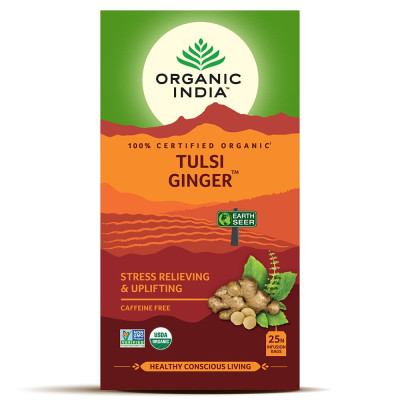 Organic India Ginger Organic Tulsi Tea 43Gm