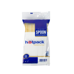 Hotpack Plastic Teaspoons, 50 pcs