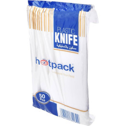 Hotpack Plastic Knives, 50 pcs