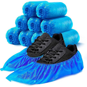 Medtra Blue Plastic Shoe Cover 100Pcs
