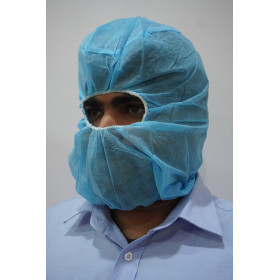 غطاء مرن أزرق للوجه بدون قناع 100 قطعة