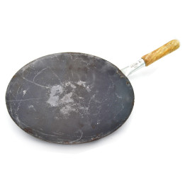 Burhan Iron Tawa with Pipe Handle 14 in, 1 pc