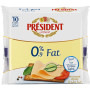 President 10 Slices 0%Fat Cheese 200Gms