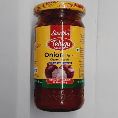 Telugu Foods Onion Pickle With O Garlic 300Gms
