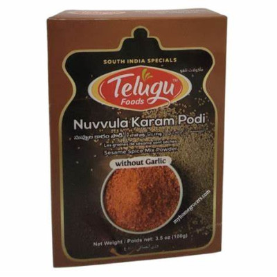 Telugu Foods Sesame Spice Mix With Garlic 100Gms