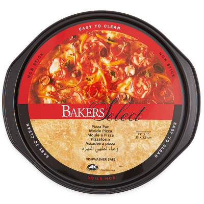 Bakers Select AK004 #715 13In Nonstick Round Pizza Pan 1Pcs