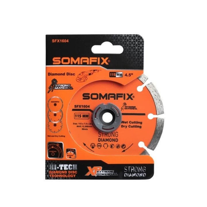Somafix Diamond Blade No. SFX1604, 4.5 in, 1 pc