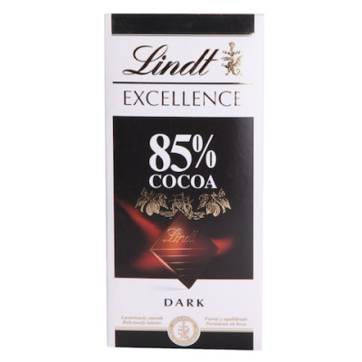 Lindt Excellence 85%Coca Rich Dark Chocolate 100Gm
