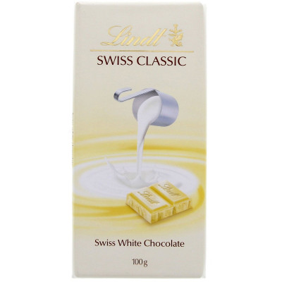 Lindt Swiss Classic White Chocolate 100Gm